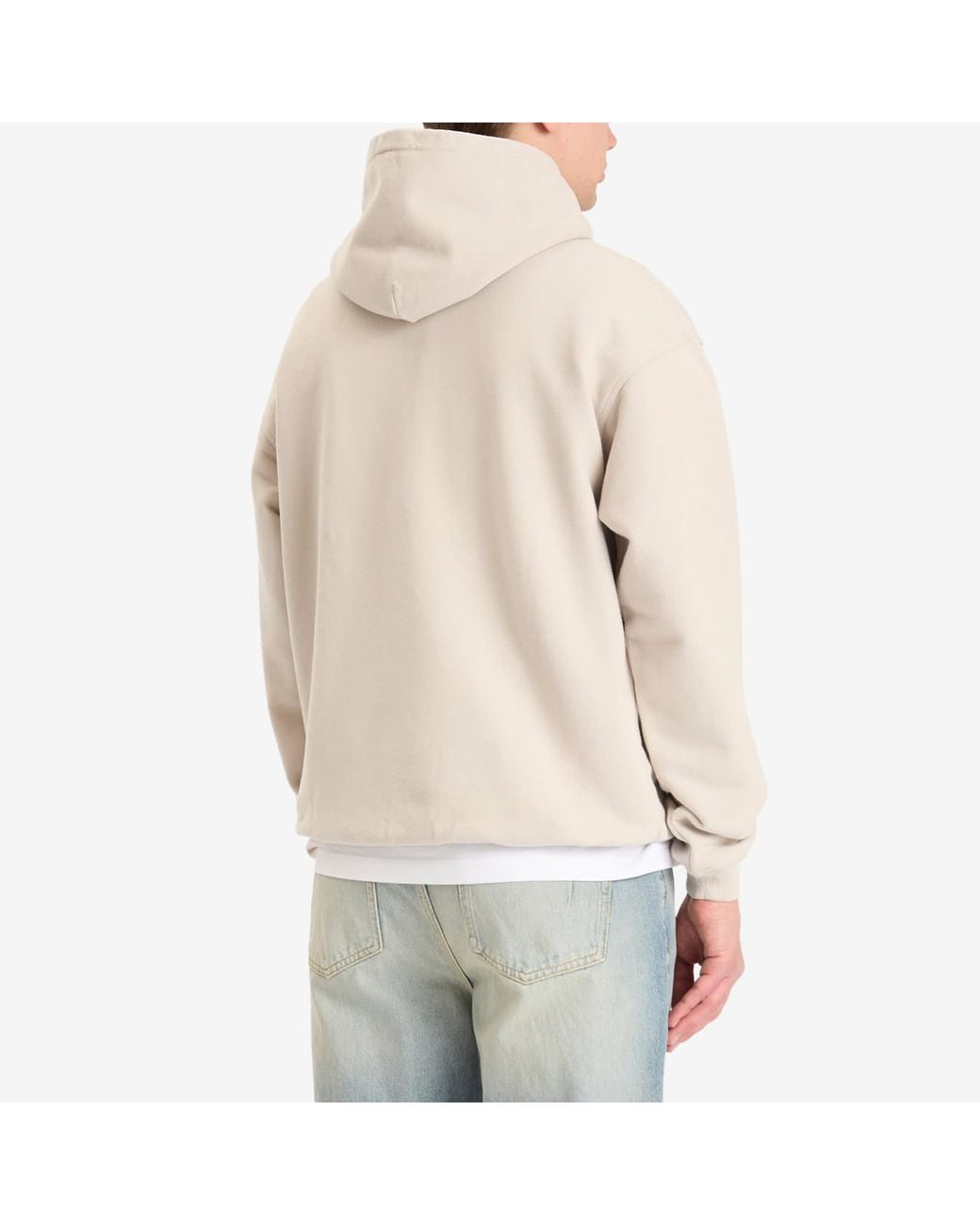 Represent White Script Logo Hoodie for men