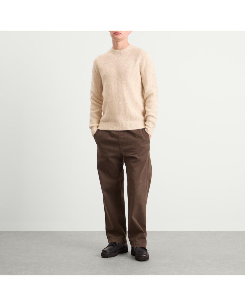 Forét Natural Orbit Jacquard Donegal Jumper for men