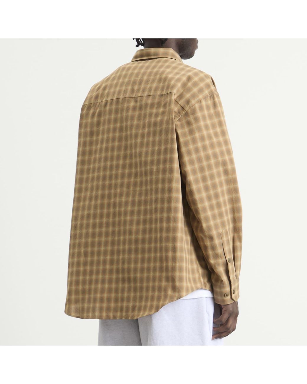 (w)taps Natural Txt 01 Long Sleeve Shirt for men