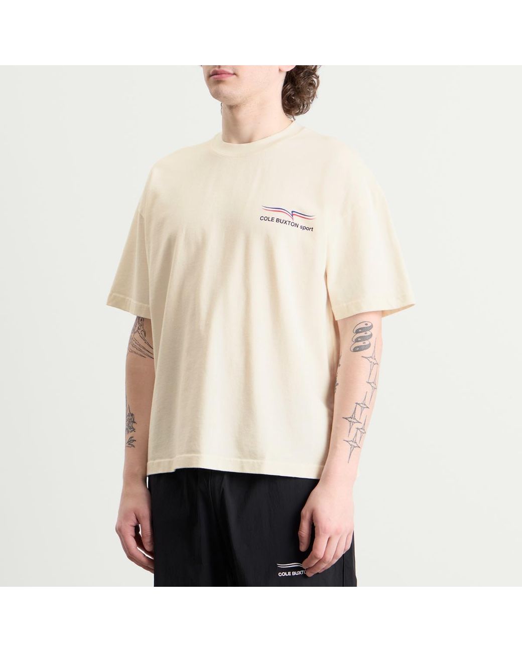 Cole Buxton Natural Sport T-Shirt for men