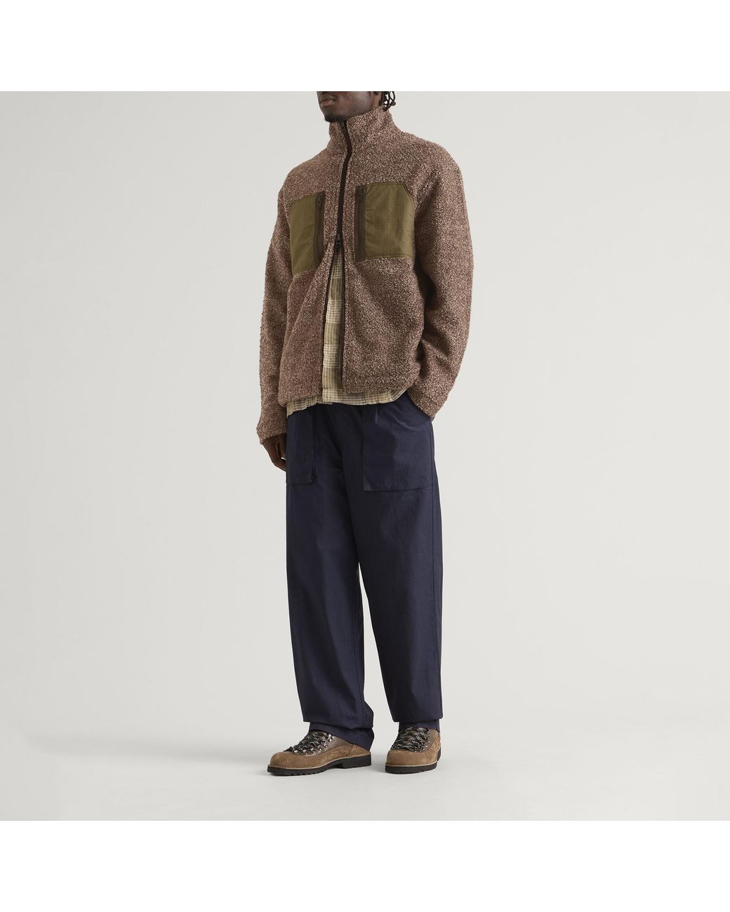 Cafe Mountain Brown Mountain Fleece Jacket for men