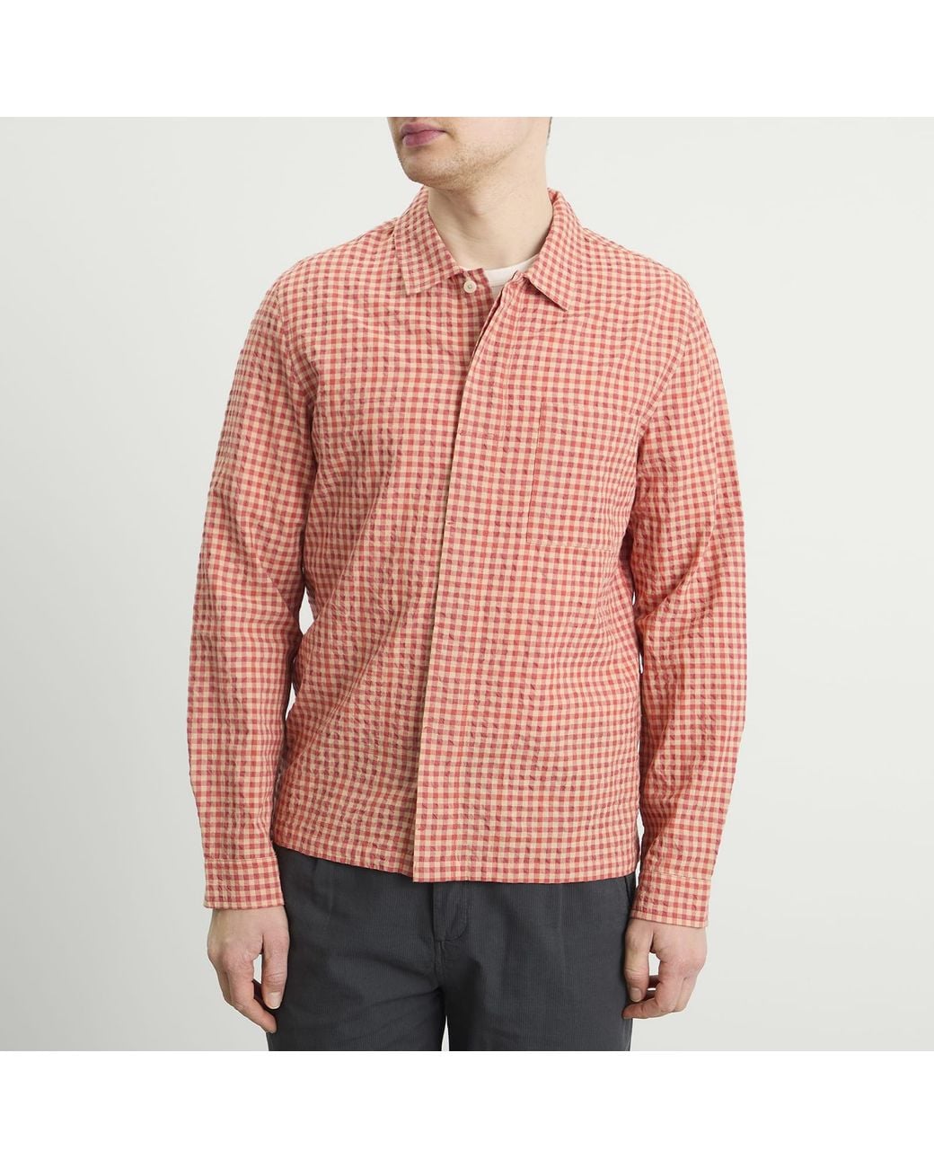 Folk Pink Patch Shirt for men