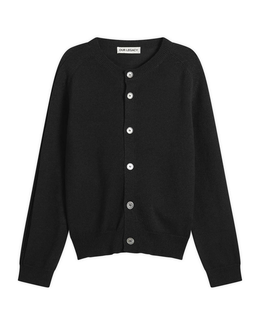 Our Legacy Black Linen Wool True Cardigan for men