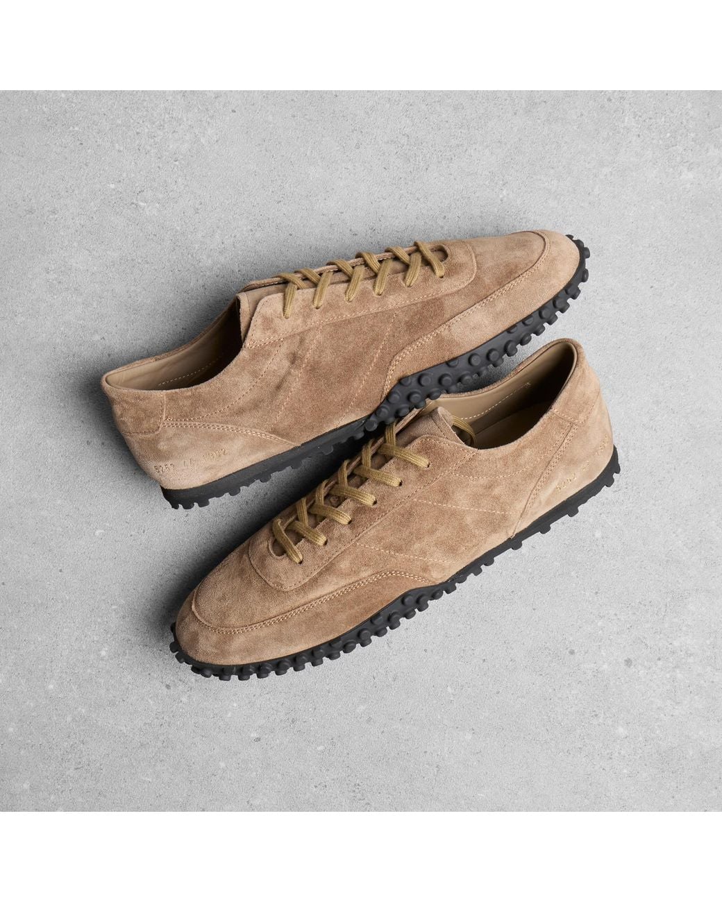 Common Projects Brown Minimal Runner Seventy Suede Sneaker for men