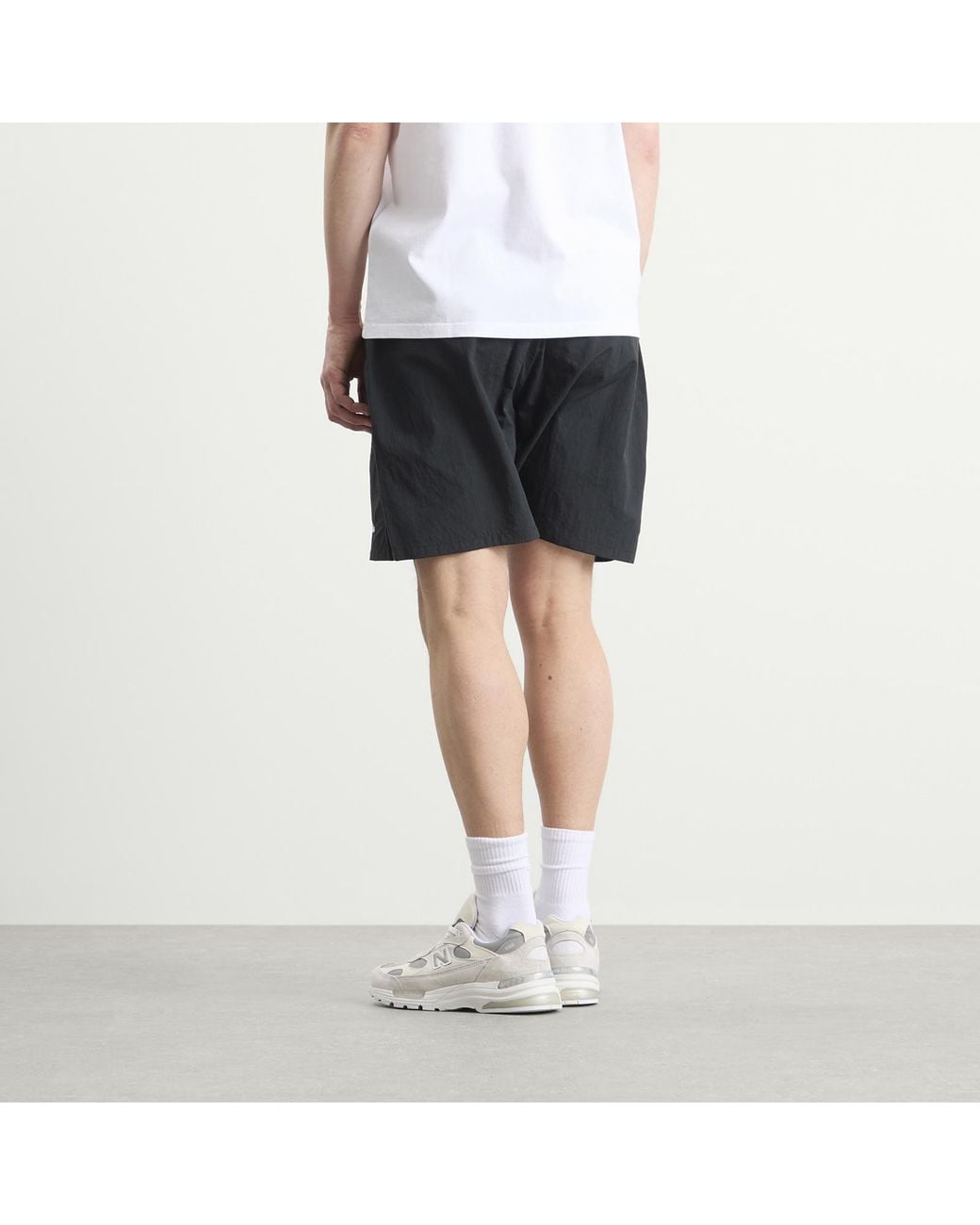 Palmes Gray Stitch Tennis Shorts for men