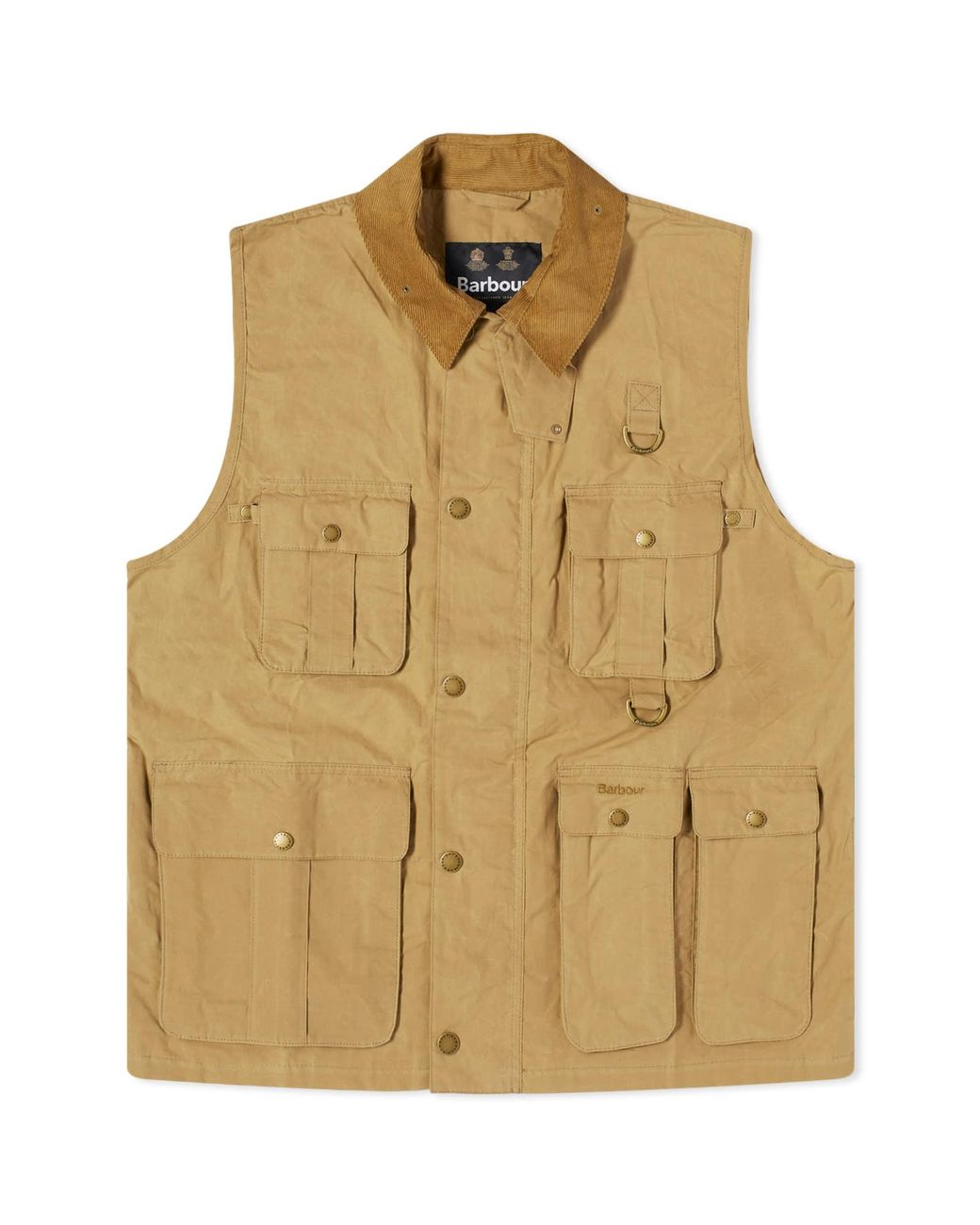 Barbour Heritage + Modified Transport Vest in Natural for