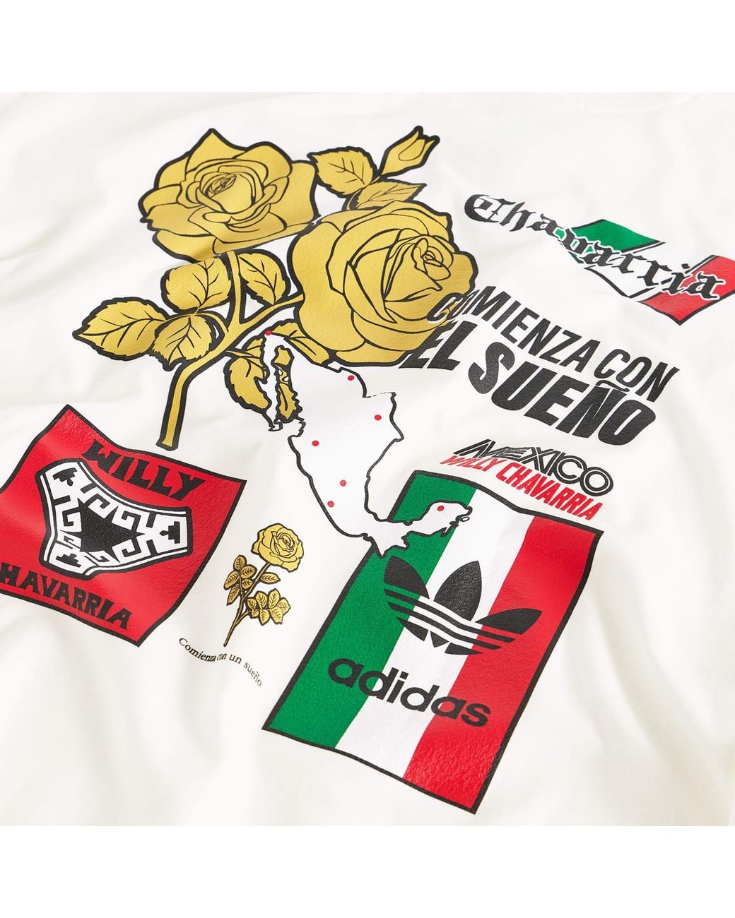 Adidas White X Willy Chavarria Mexico T-Shirt