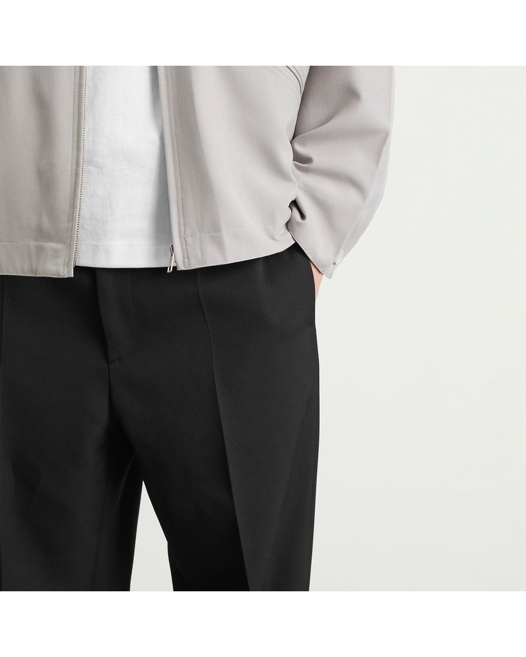 Jil Sander Black Relaxed Fit Tailored Trouser for men