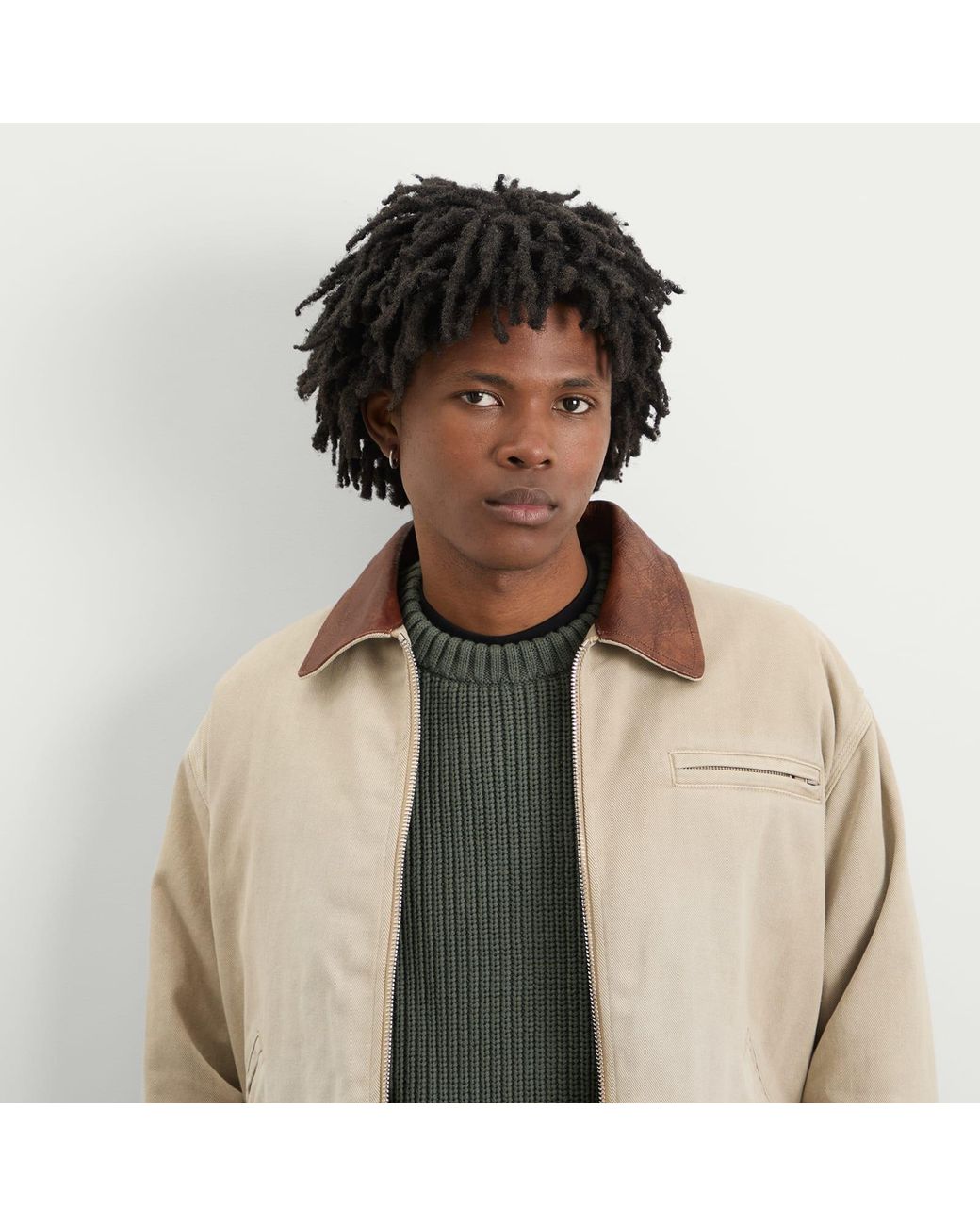 Ronning Green Everyday Fisherman Sweater for men