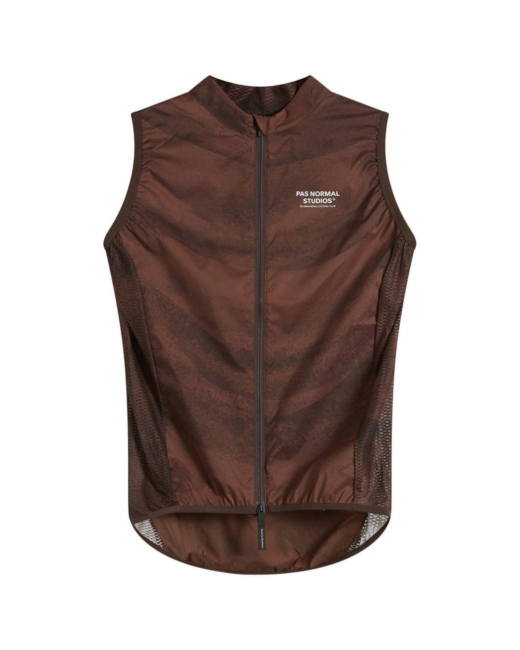Pas Normal Studios Brown Mechanism Stow Away Gilet for men