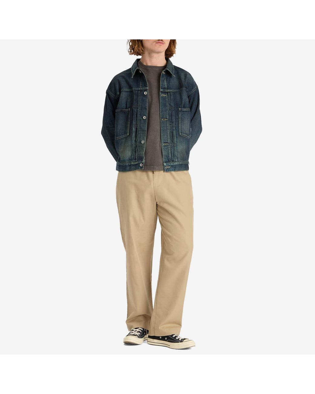 Neighborhood Washed Denim Type-2 Jacket in Blue for Men