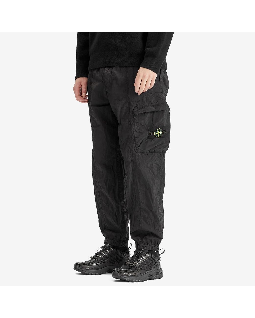 Stone Island Nylon Metal Econyl Cargo Pants in Black for Men | Lyst