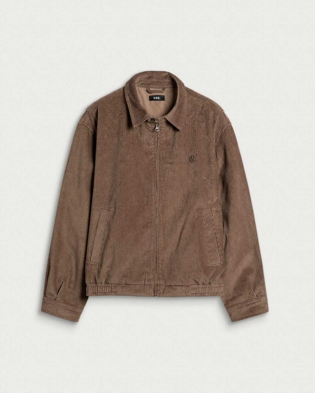 END. Cord Monogram Jacket in Brown for Men | Lyst