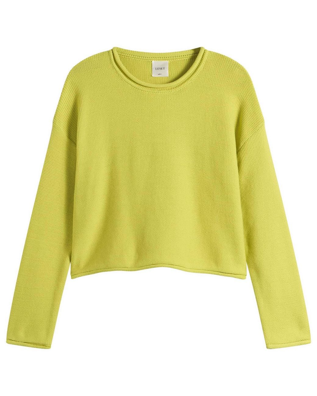 Chartruce Color Code Leset Mae Crewneck in Yellow | Lyst