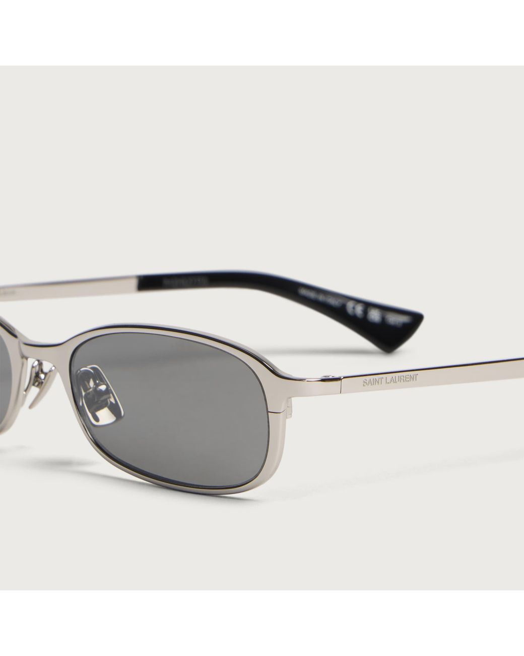 Saint Laurent Gray Saint Laurent 934 Mia Sl Logo Sunglasses
