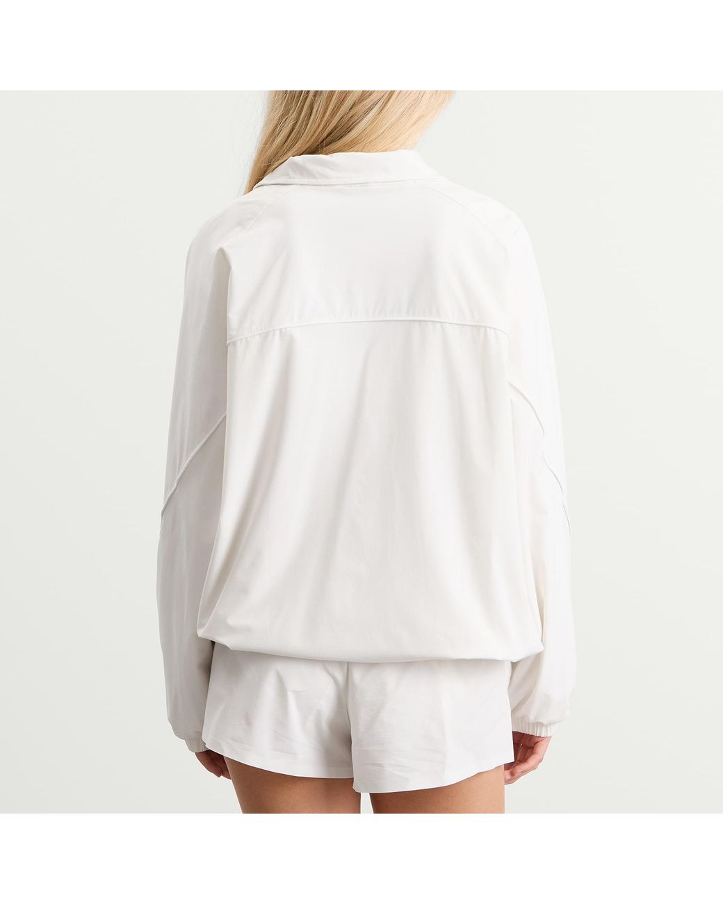 Nike White X Skims Stretch Nylon Oversized Jacket