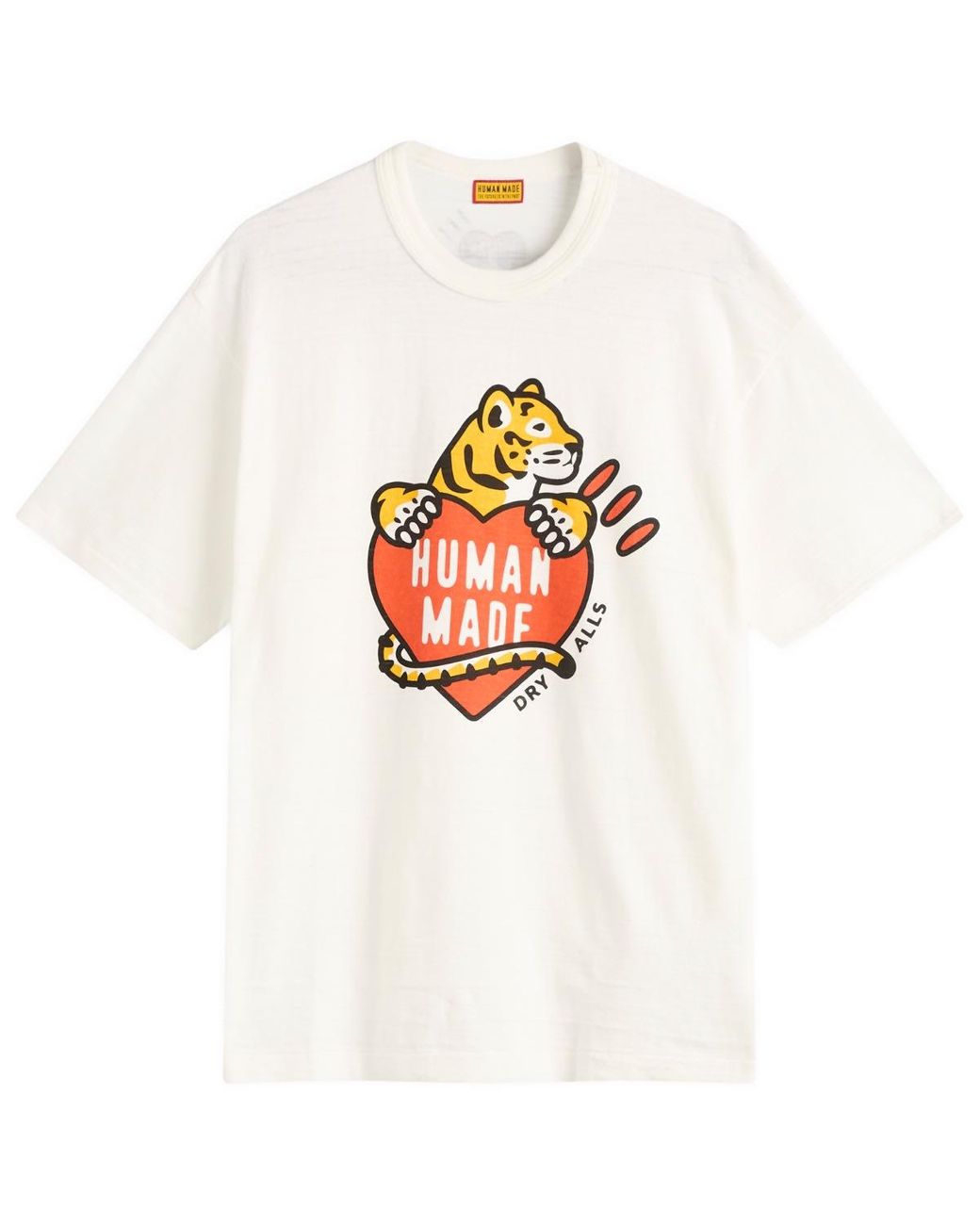 Human Made Tiger Heart T-Shirt in White for Men | Lyst