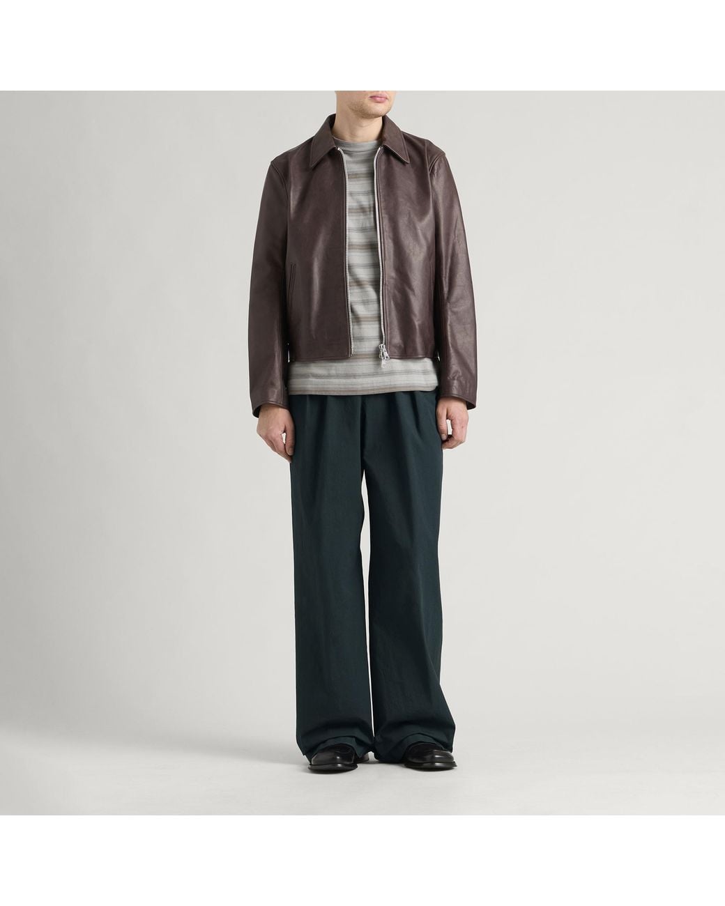 Dries Van Noten Blue Preaches Overdye Belted Trousers for men