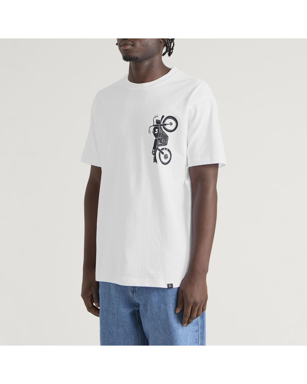 by Parra White Not Another Boat T-Shirt for men