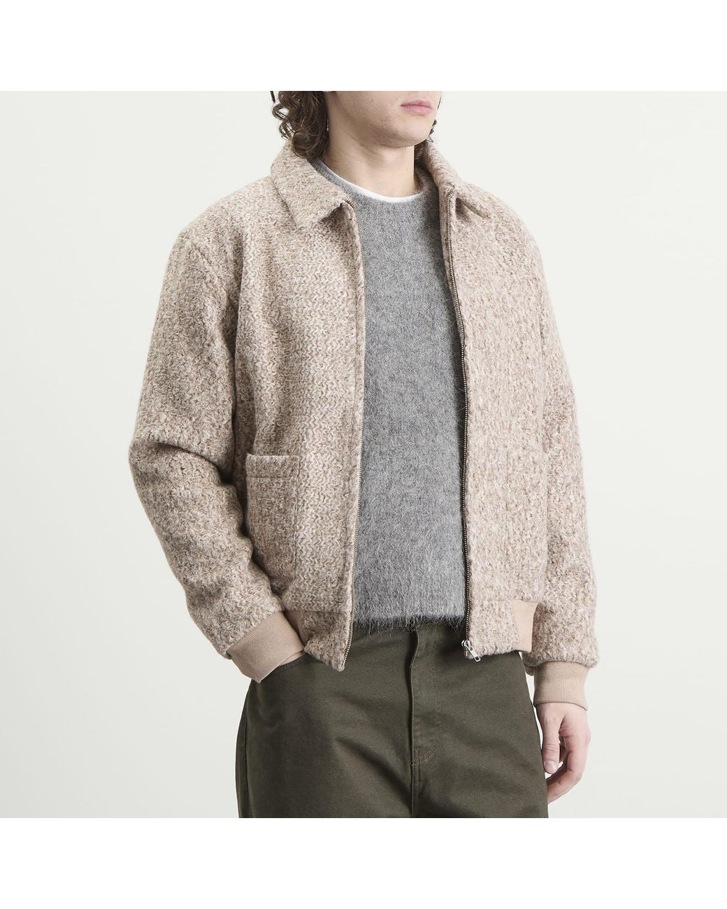 BOUND Natural Cloud Textured Jacket for men