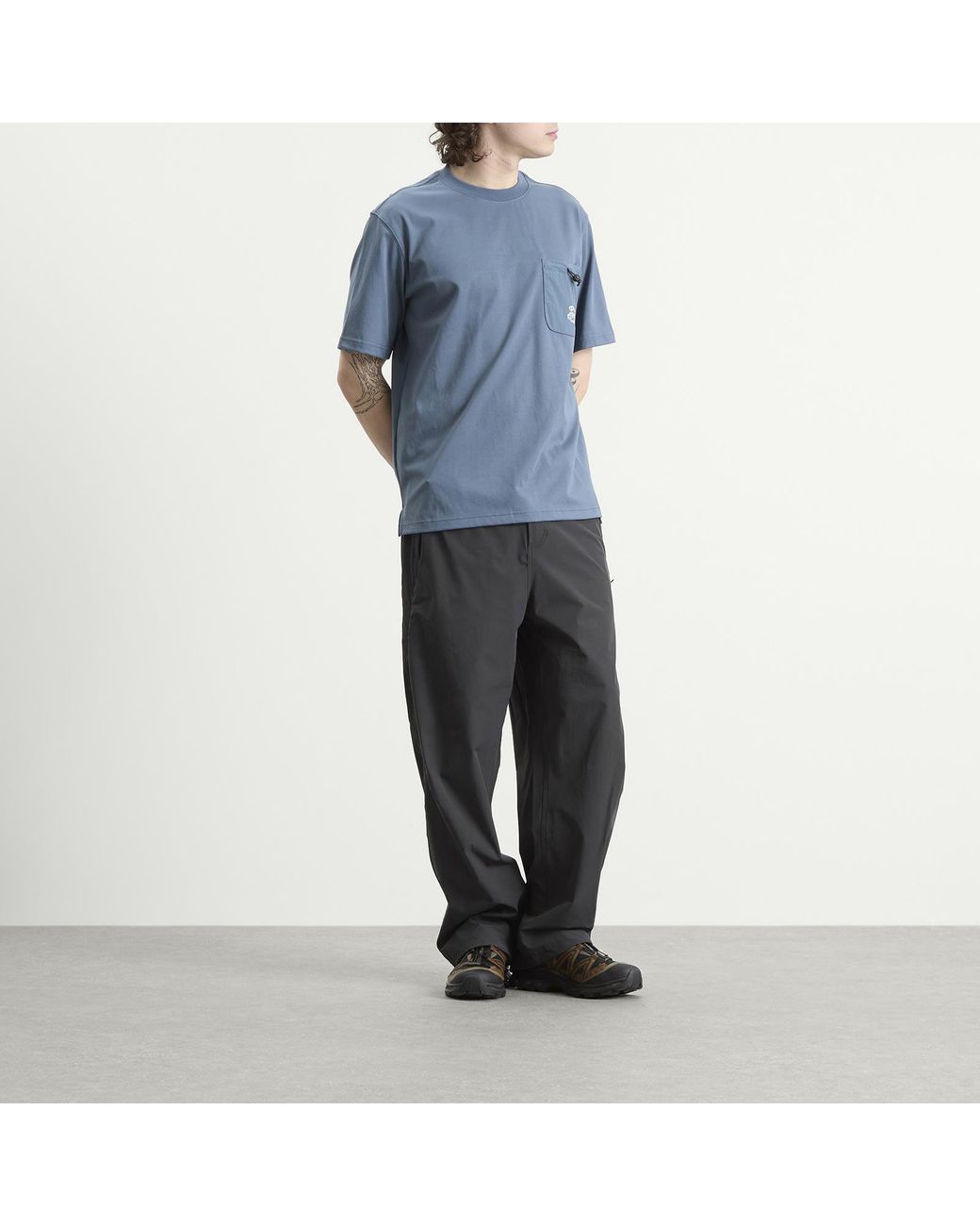 KARMA8A Blue Front Pocket T-Shirt for men
