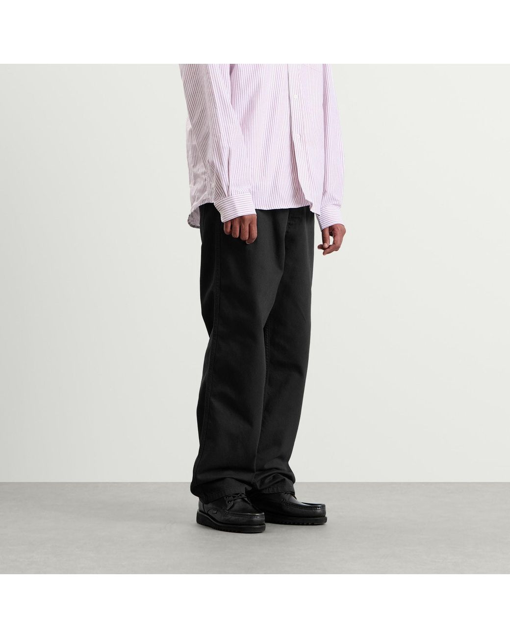 Palmes Black Coarse Trousers for men