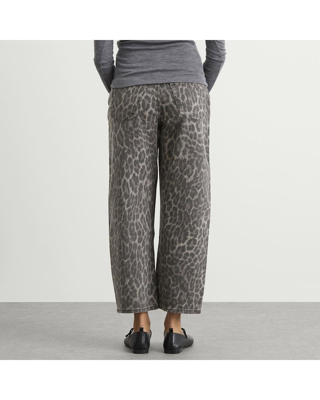 GOOD AMERICAN Gray Good Standard Barrel Jeans