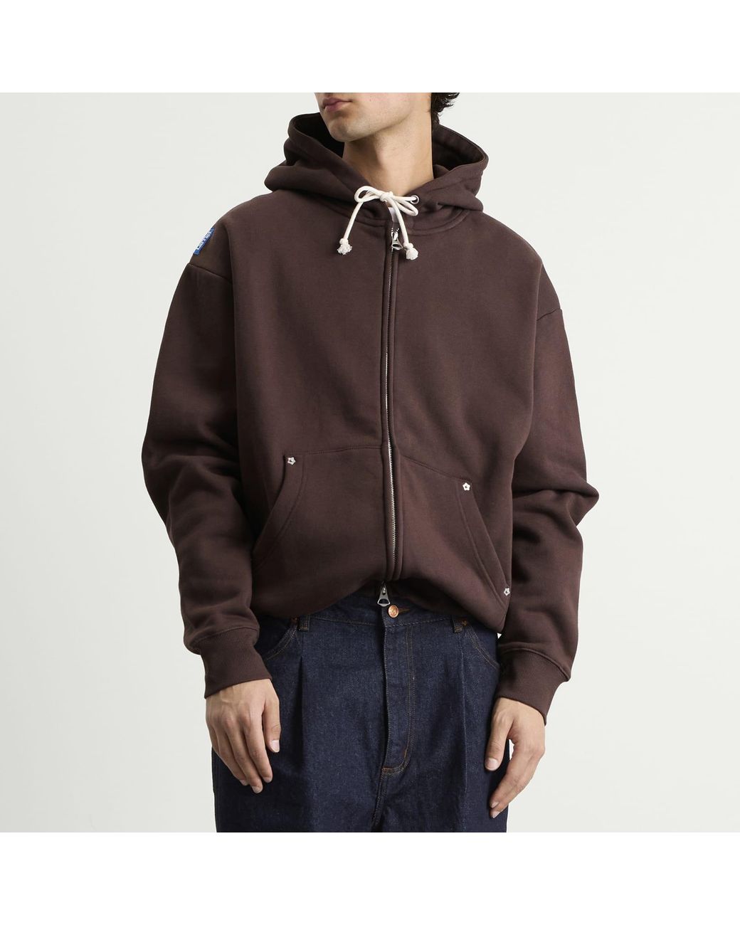 Larriet Brown G9 Zip Hoodie for men