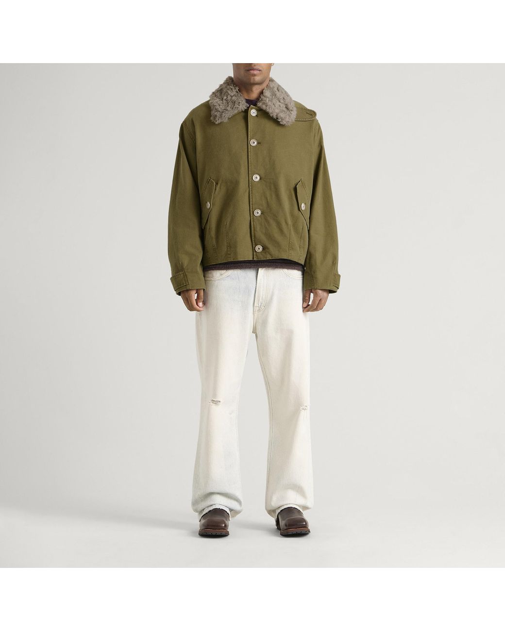 Our Legacy Green Pigment Knife Edge Twill Aerial Jacket for men