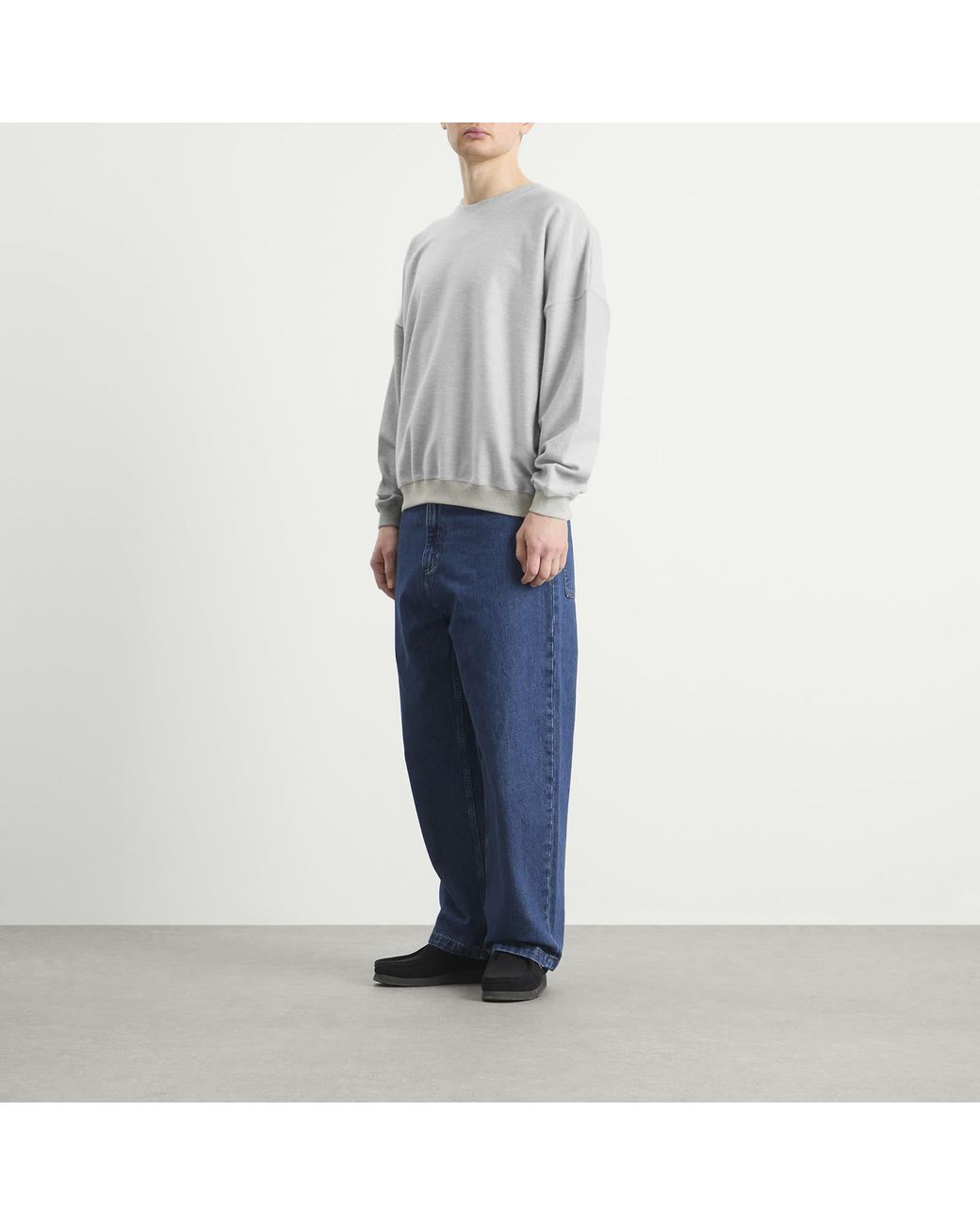 EBIT Gray Bi-Colour Sweatshirt for men