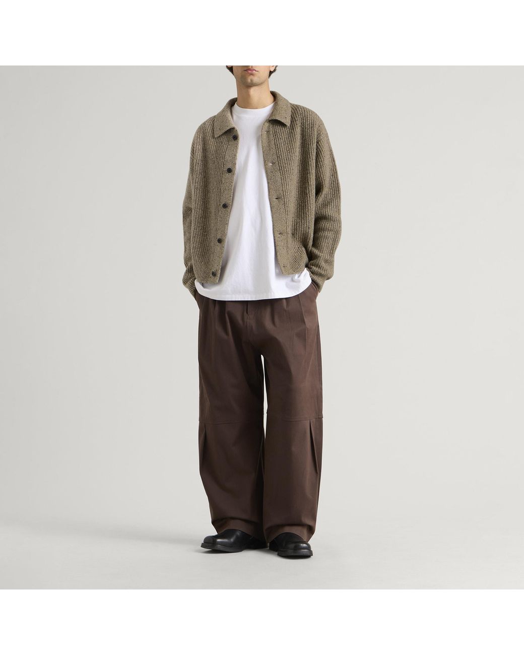 SAGE NATION Green Wiral Cardigan for men