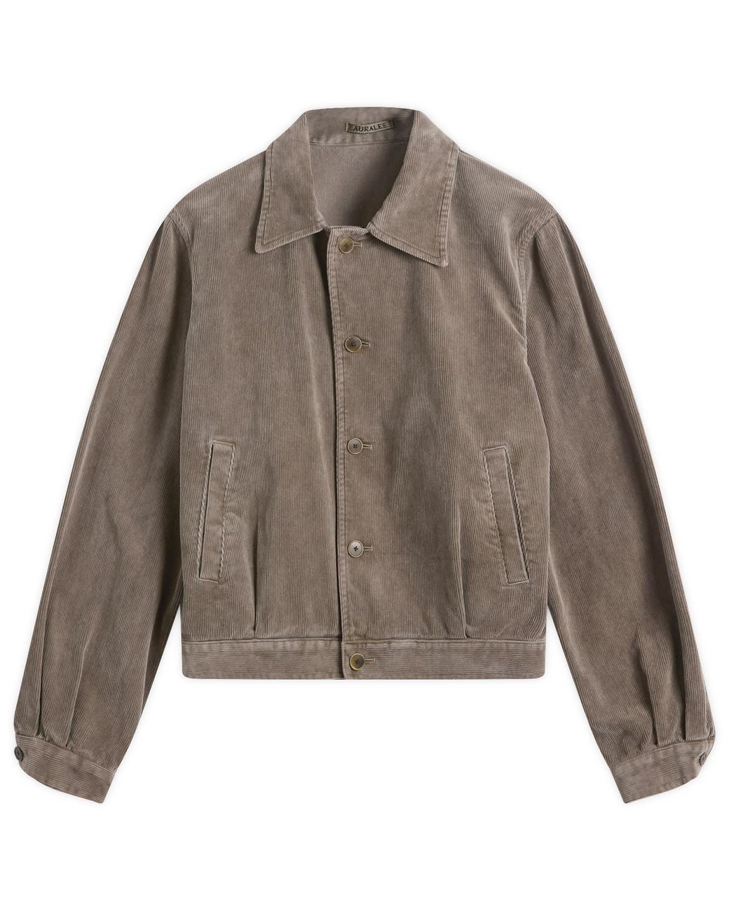 AURALEE Pigment Dyed Finx Corduroy Blouson in Brown for Men | Lyst