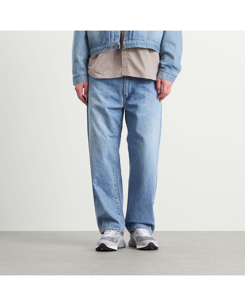 Unlikely Dry Goods Time Travel Wide Fit Denim Jeans in Blue for