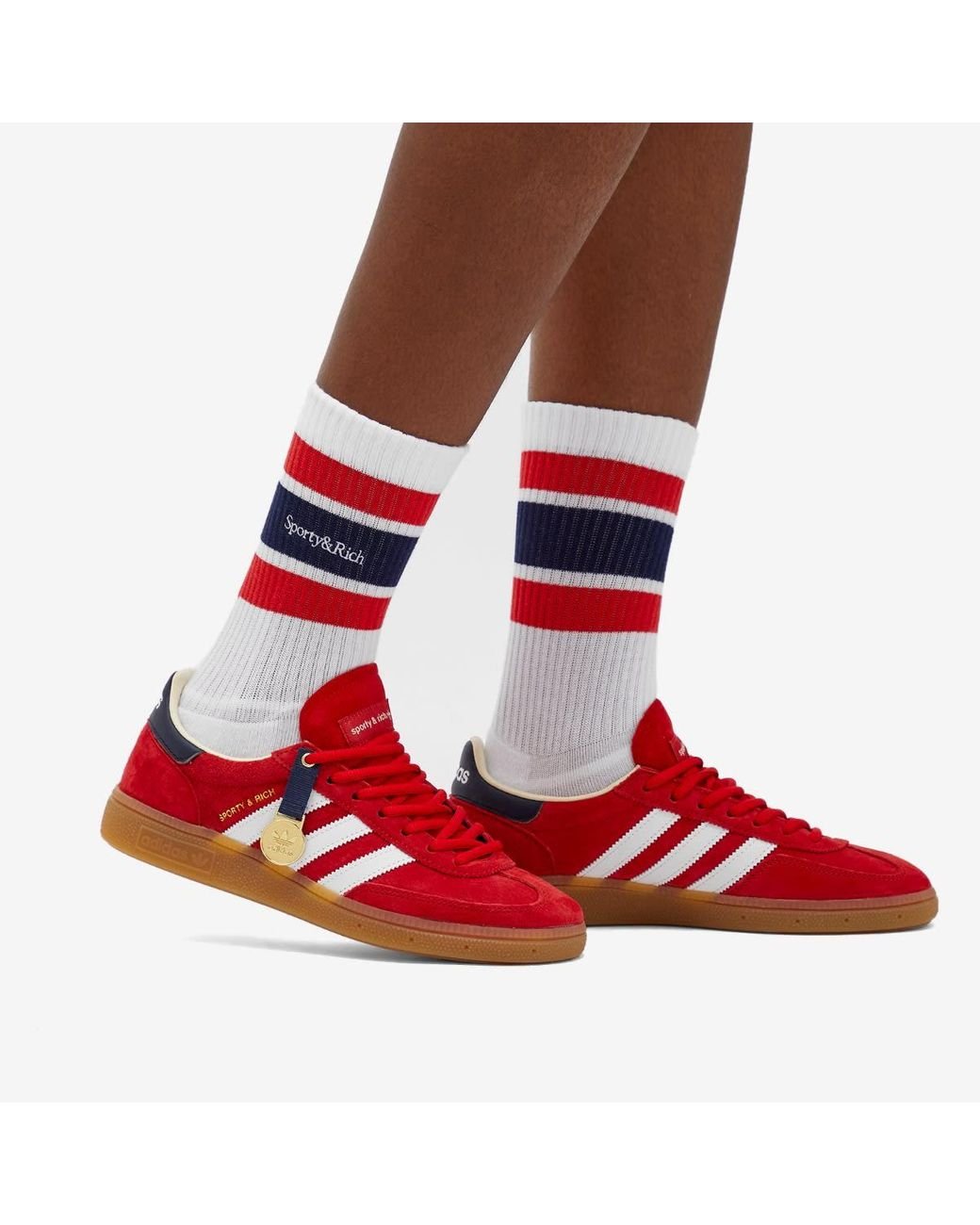 Sporty & Rich × adidas Handball Spezial adidas x Sporty & Rich Handball Spezial - Dark Green – Kith