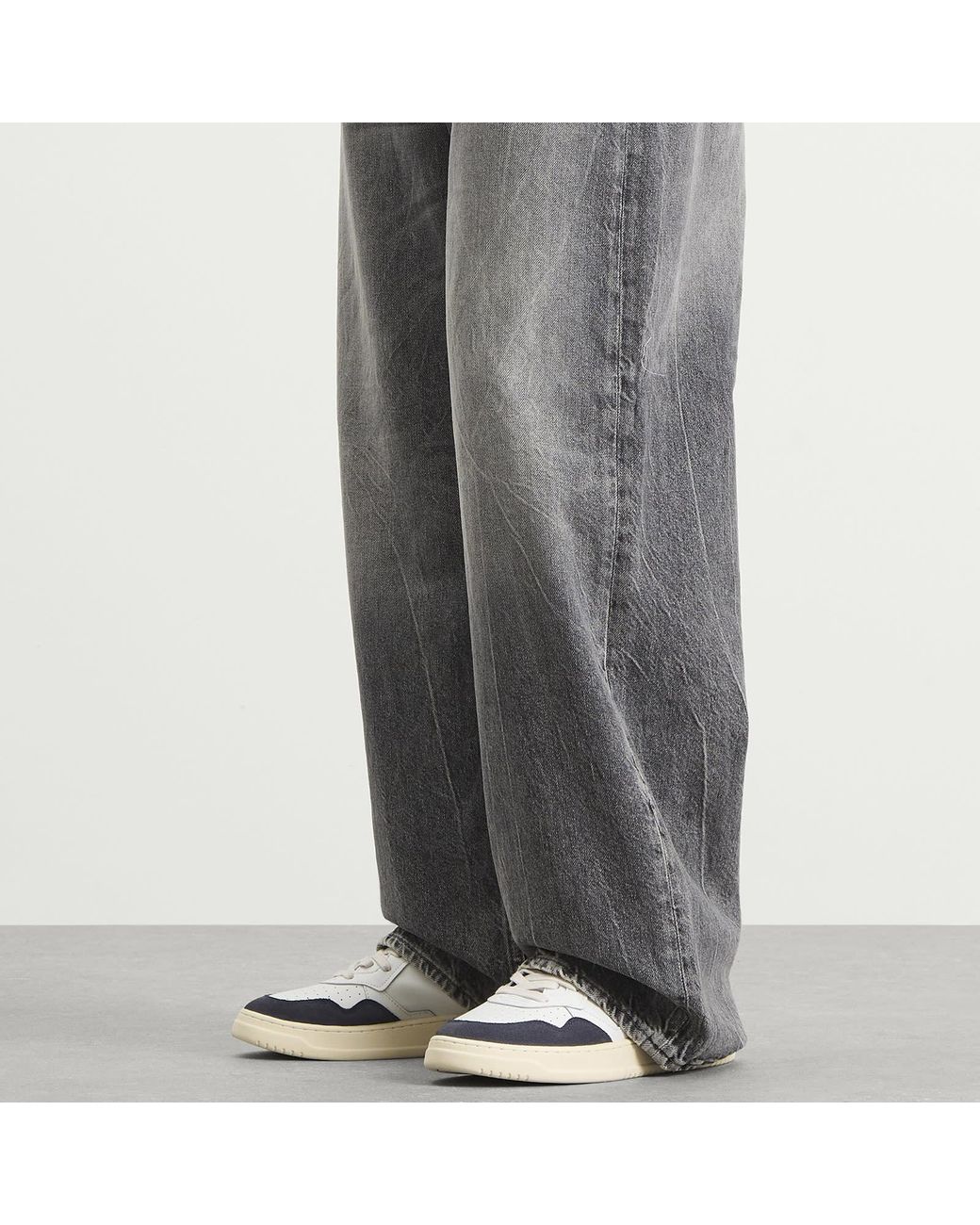 Autry White Medalist Low Leather Suede Sneakers for men