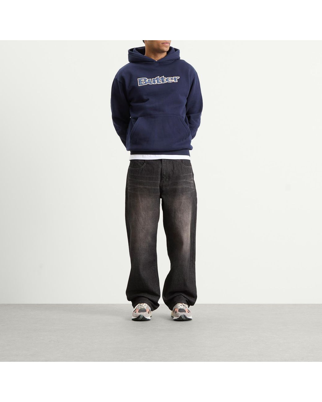 Butter Goods Gray Scorpion Stitch Denim Jeans for men