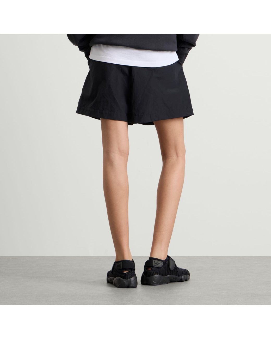 END. Black Flight Drawstring Shorts