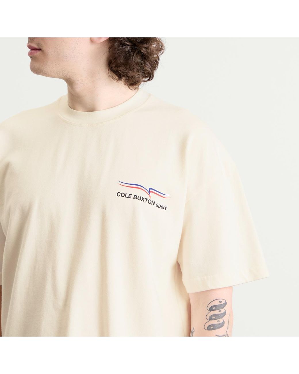Cole Buxton Natural Sport T-Shirt for men