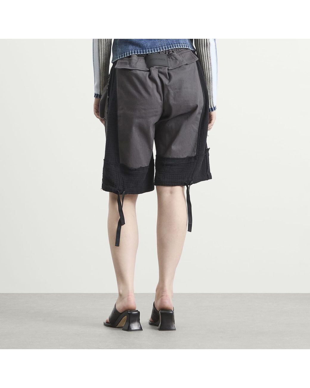 OTTOLINGER Gray Baggy Cargo Shorts