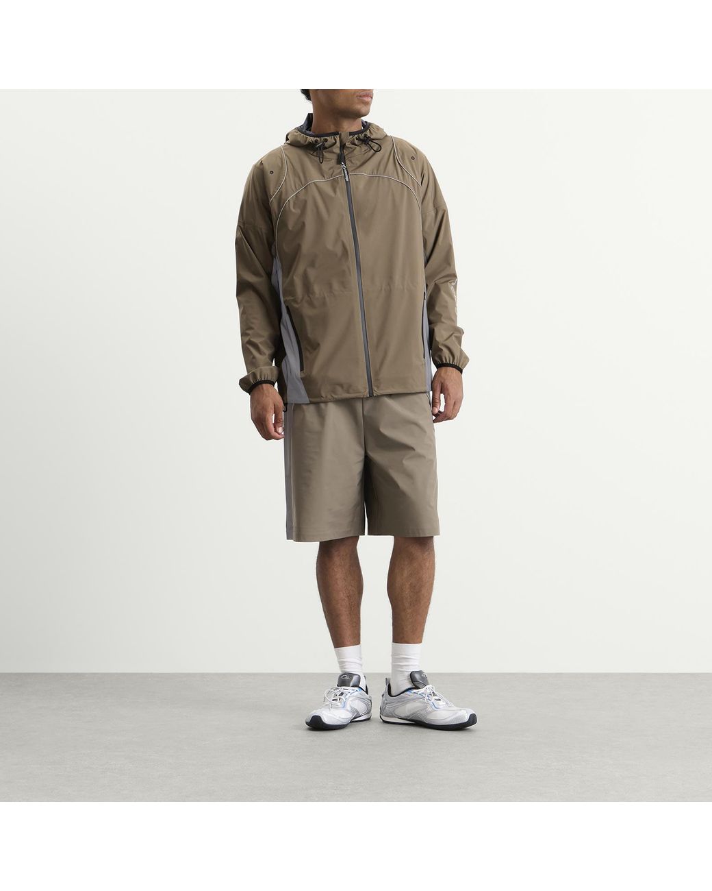 Balenciaga Brown Zip-Up Out Sport Jacket for men