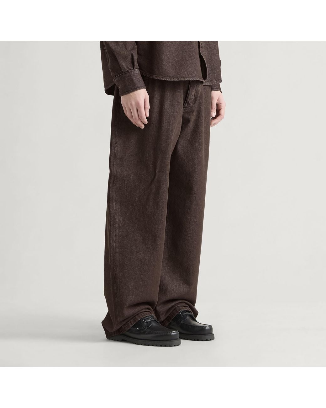 Jacquemus Brown Tempo Denim Straight Leg Jeans for men