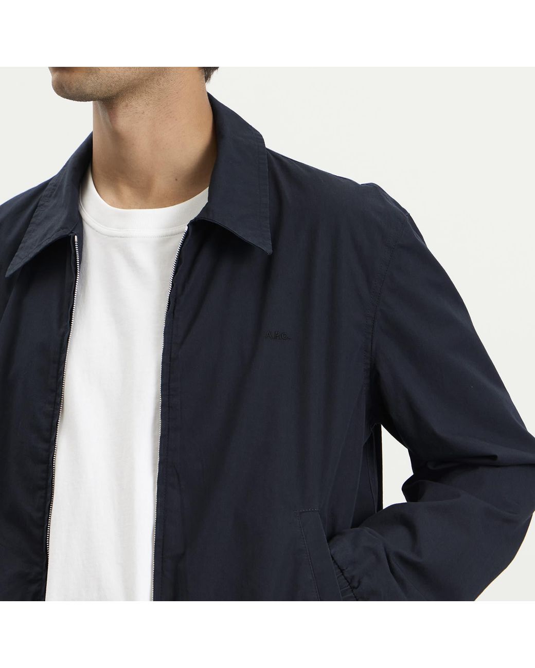 A.P.C. Blue Alexis Blouson Jacket for men