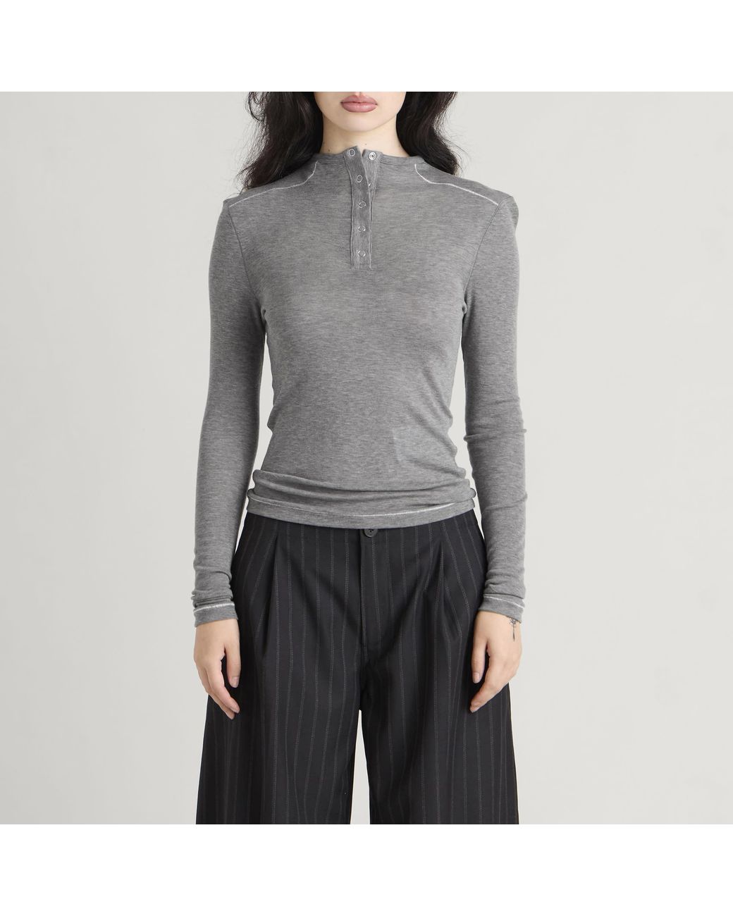 Samsøe & Samsøe Gray End. X Sadodo Long Sleeve Top