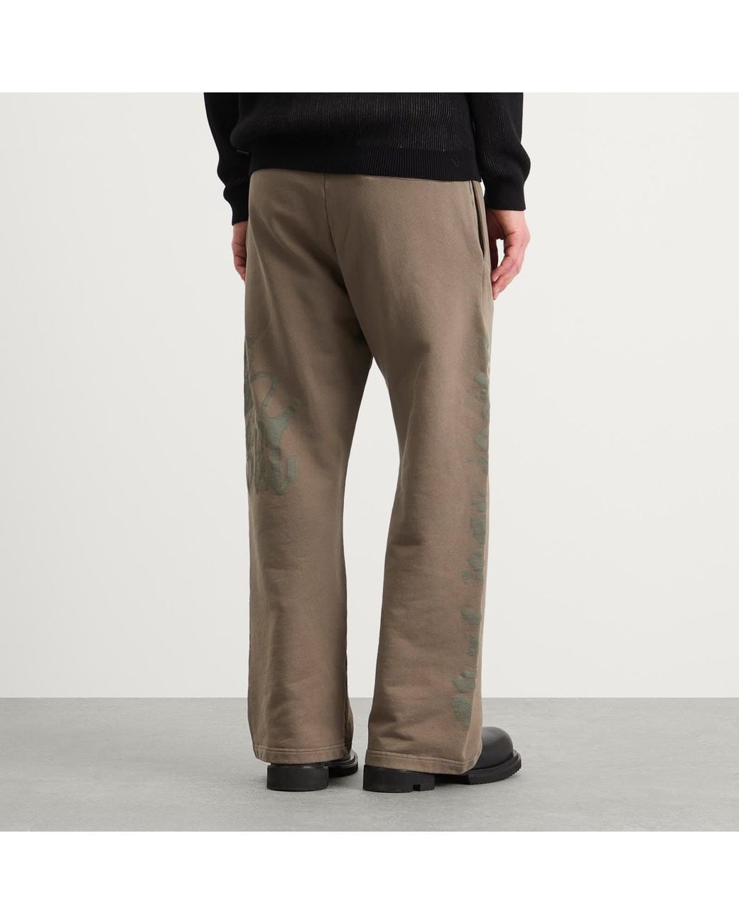 DIESEL Gro Wide Leg Sweatpants in Brown for Men | Lyst
