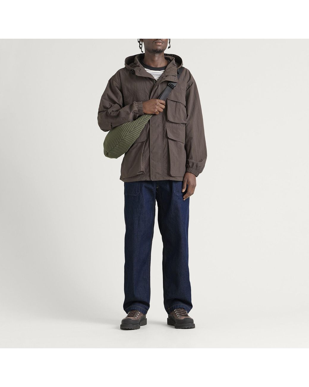 Gramicci Blue Fatigue Denim Pant for men