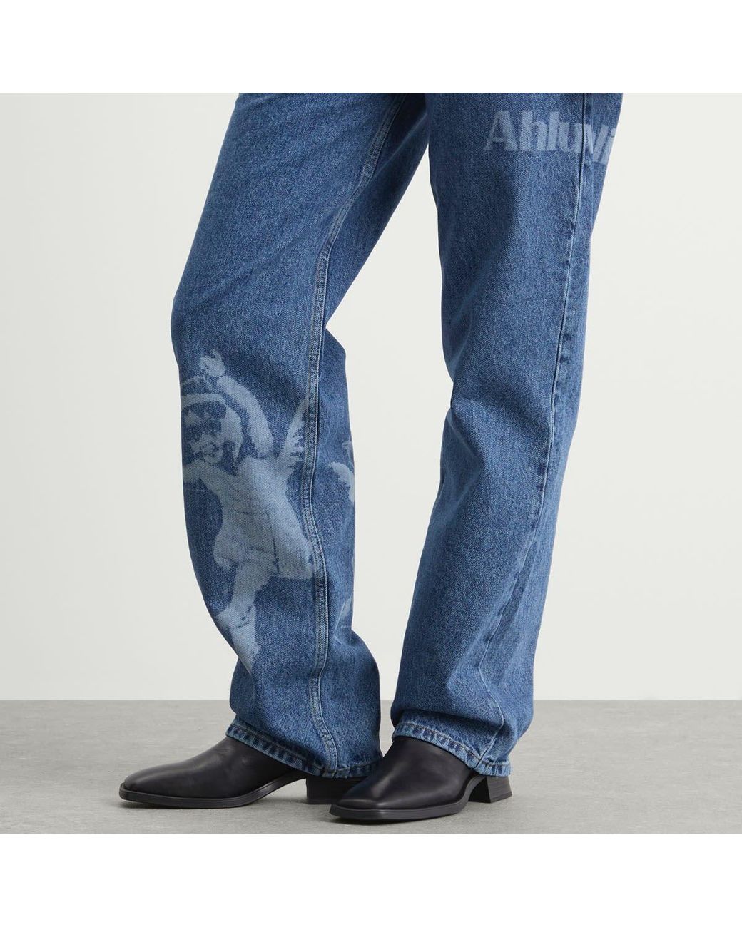 Ahluwalia Blue Laser Jeans