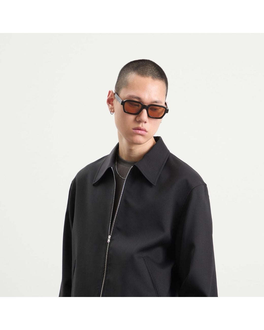 Our Legacy Black Wool Mini Zip Jacket for men
