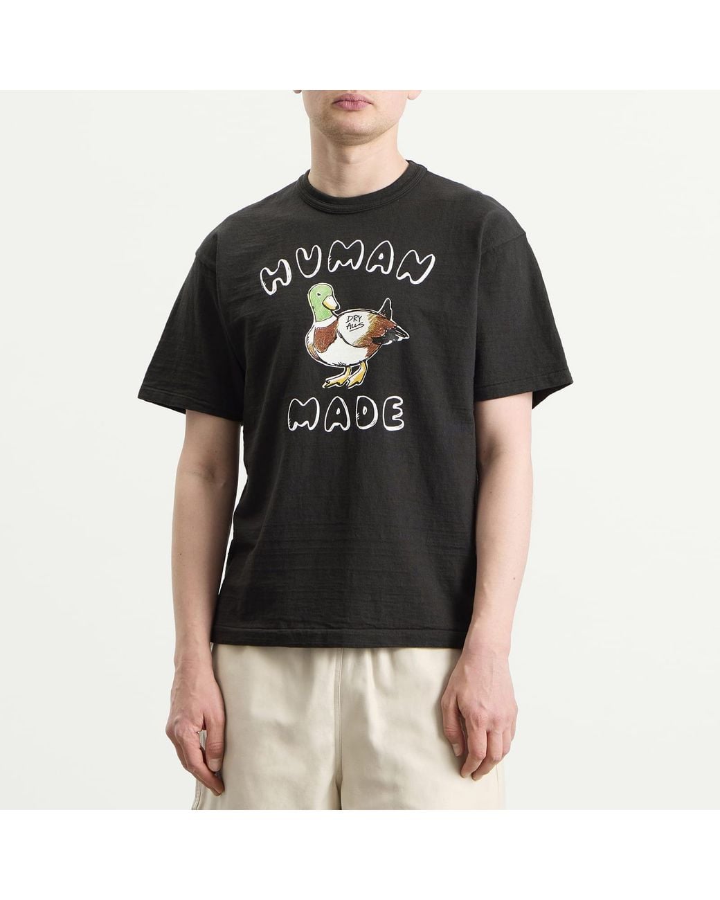 Human Made Black Duck Sketch T-Shirt for men
