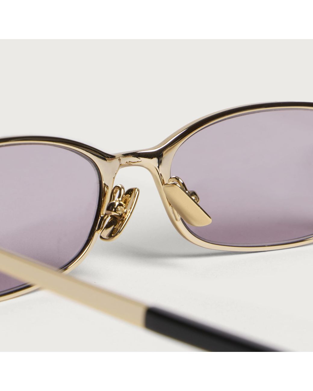 Saint Laurent Metallic Saint Laurent 934 Mia Sl Logo Sunglasses