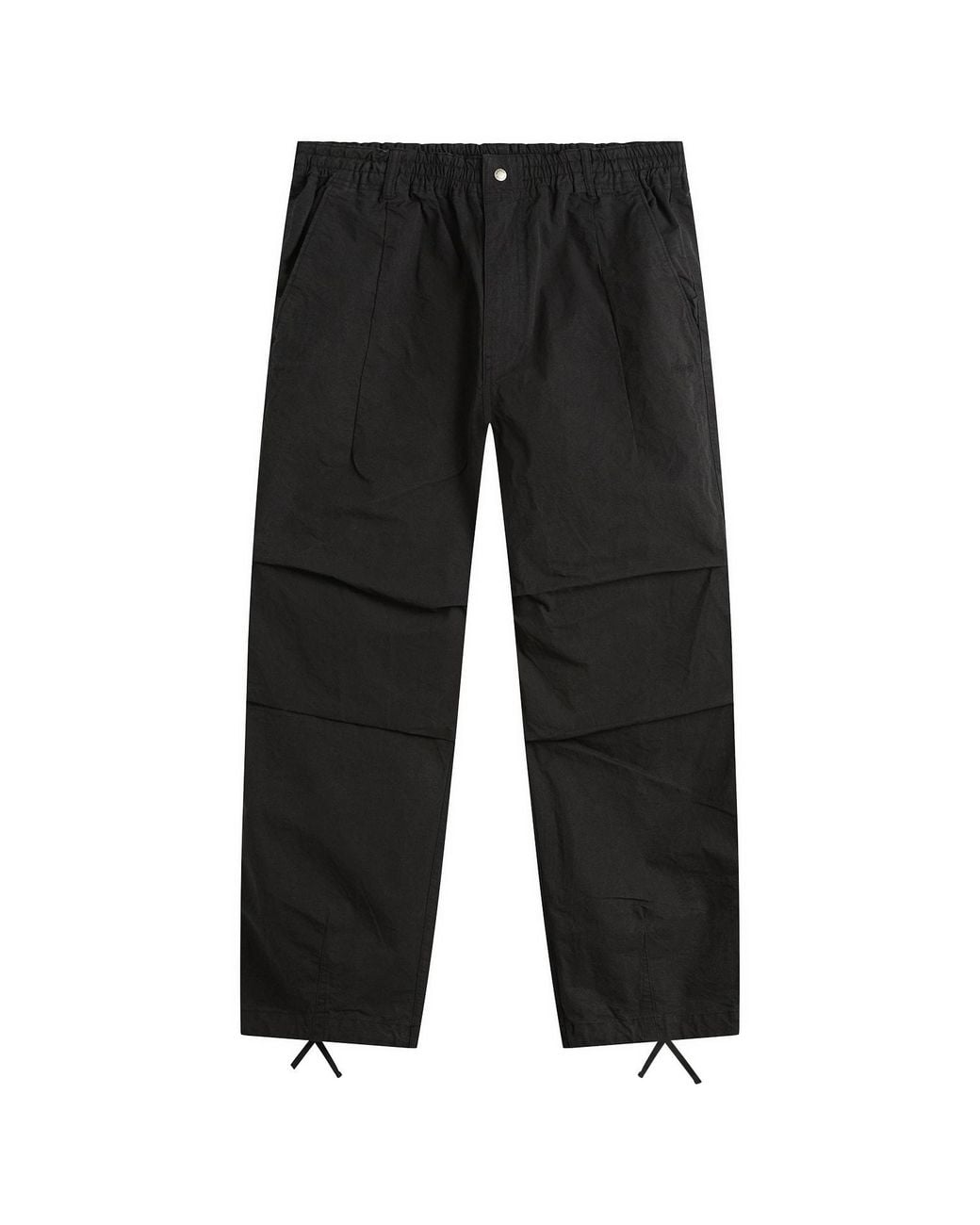 NANGA Black Dry Cotton Easy Trousers for men